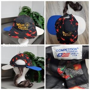 Vtg Wild Oats Custom Wild 3-bill Hat